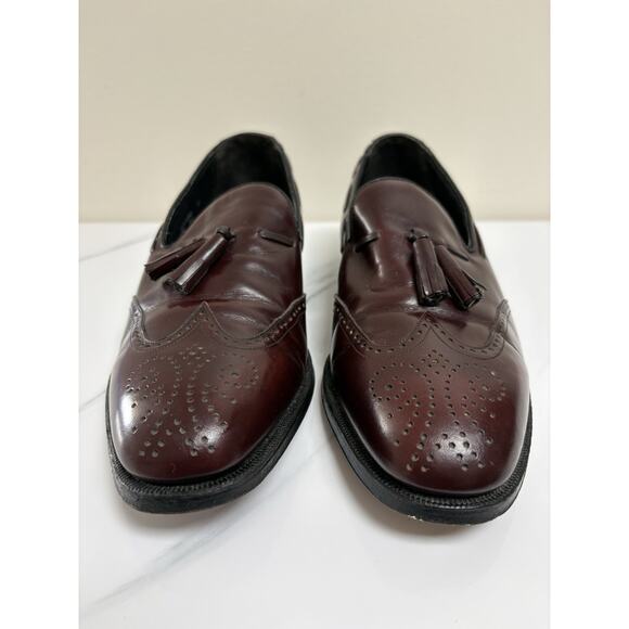 Vintage Florsheim Wingtip Tassel Loafer Men’s Size 10 Brown - Picture 3 of 11